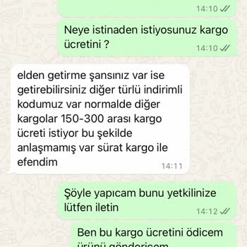 Direct Sağlık Ürünleri Garanti Sürecindeki Ürünün Servis Kargo Ücretini Kullanıcının Ödemesi