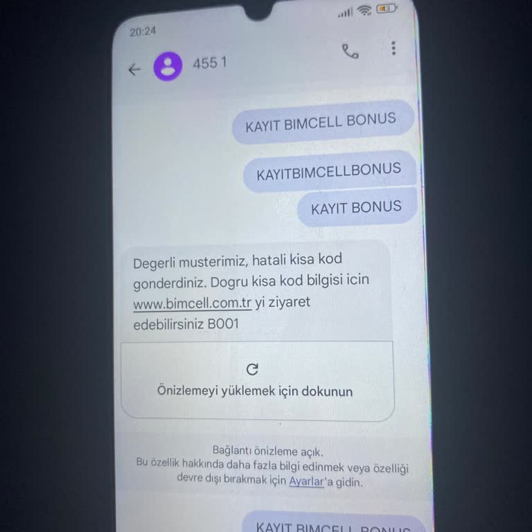 Bimcell Yeni Hat Sorunu