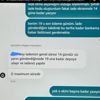 Amazon Yanlış Taksitlendirme Ve İade Sorunu