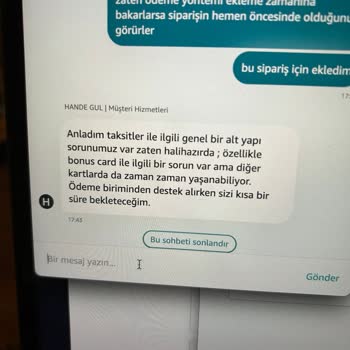 Amazon Yanlış Taksitlendirme Ve İade Sorunu