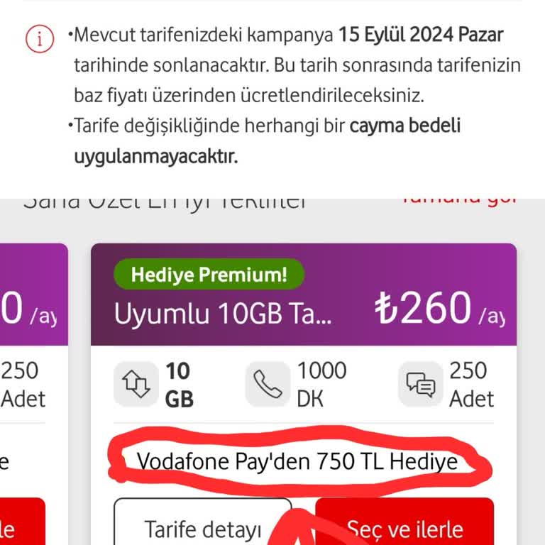 Vodafone Pay 750 TL Yalanı