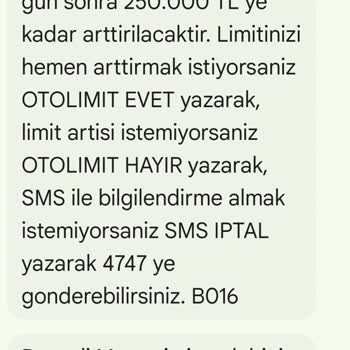 Ziraat Bankası Kredi Kartı Limit Arttırımı