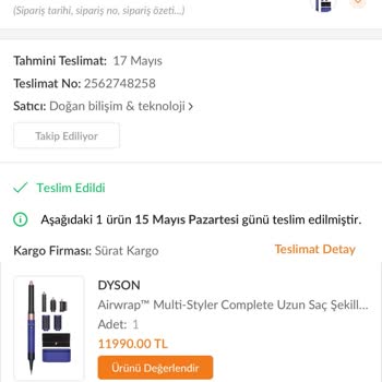 Trendyol'dan Aldığım Dyson Sahte Çıktı Ve Müşteri Hizmeti Yetersiz