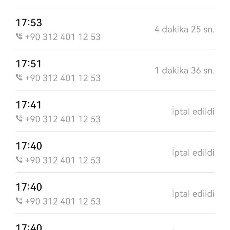 0312 401 12 53 Yanıltıcı Telefon Aramasıyla İlgili Endişelerim