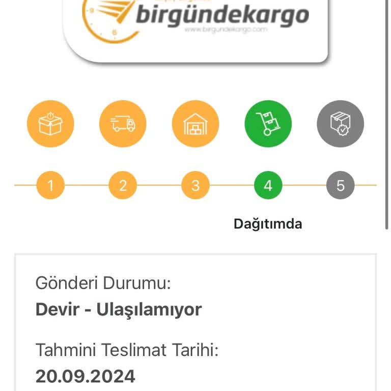 Birgündekargo Firması Kargomu Teslim Etmiyor.