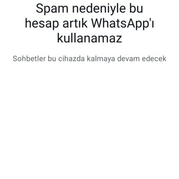 WhatsApp Spam Attı Hesabıma