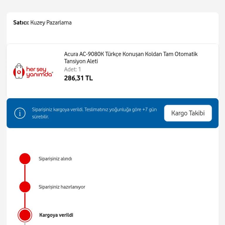Vodafone Her Şey Yanımda Sipariş Sıkıntısı Sorunu