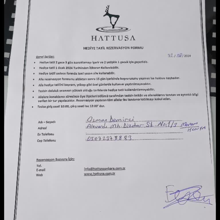 Hattuşa Vacation Thermal Club Hattuşa Tatil Köyü Hediye Tatil Mağduriyeti Ve İletişim Sorunu