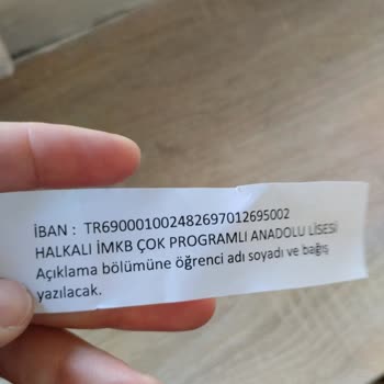 Milli Eğitim Bakanlığı Bağış Parası Adı Altında Kayıt Parası Alındı.