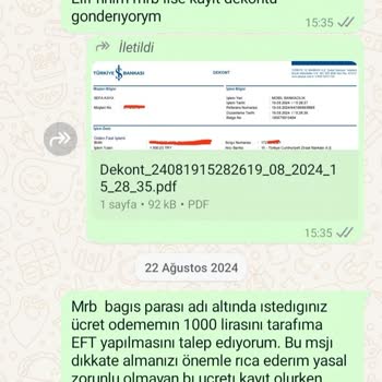 Milli Eğitim Bakanlığı Bağış Parası Adı Altında Kayıt Parası Alındı.