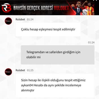 Rulobet'te Para Çekim Talebim Reddedildi Ve Hesabım Kapandı
