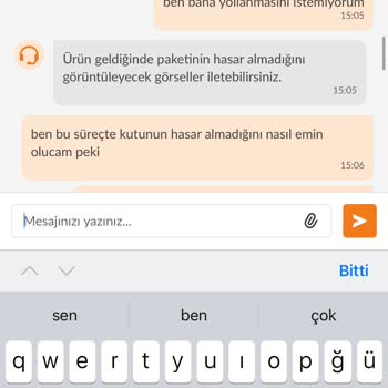 Trendyol İade Ettiğim Ürünün Tekrar Bana Yollanması