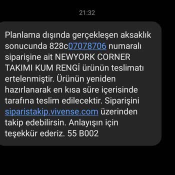 Vivense Teslimat Süresi Ve Teslim Edilmeme Problemi