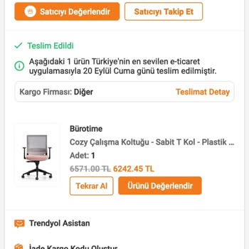 Trendyol Ürün Teslim Edilmediği Halde Teslim Edilmiş Gibi Görünüyor