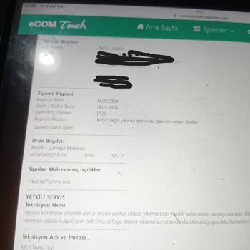 Bosch Çamaşır Makinesi Yıkama Leke Çıkarma Sorunu