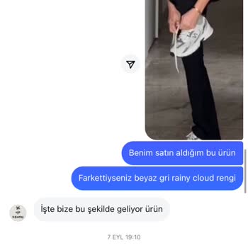 Huup Sneakers Yanlış Renk Gönderilen Ürün
