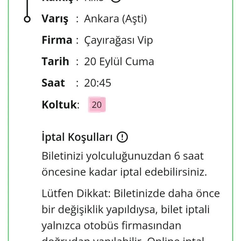 Çayırağası Turizm Kilis-Ankara Seferinde Yaşanan Sorunlar Ve Rahatsızlıklar