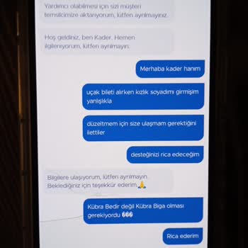 Obilet.com Müşteri Yanlış Bilgi Bilet Soyadı Değişikliği Yapılmaması