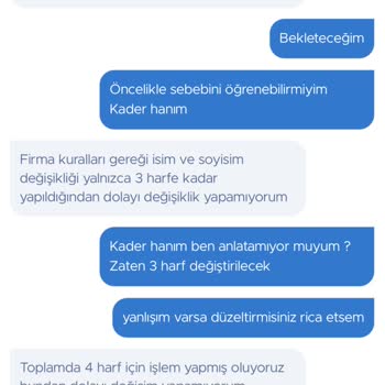Obilet.com Müşteri Yanlış Bilgi Bilet Soyadı Değişikliği Yapılmaması