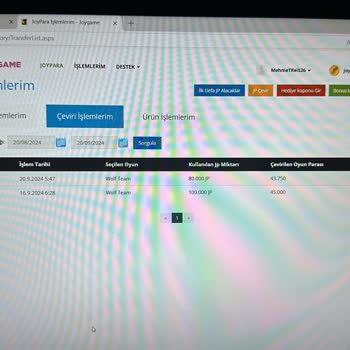 Joygame Wolfteam Hesabıma Nakit Gelmedi