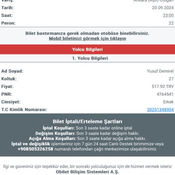 Şanal Kırşehir Seyahat Gece Yarısı Otobüs Gecikmesi Yüzünden Sınavı Kaçırdım