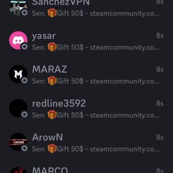 Discord.com Başka Biri Tarafından Otomatik Spam Mesajları Atılması