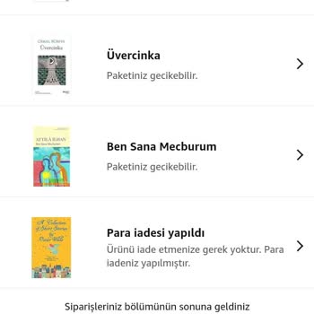 Amazon Gelmeyen Kitap Para İadesi