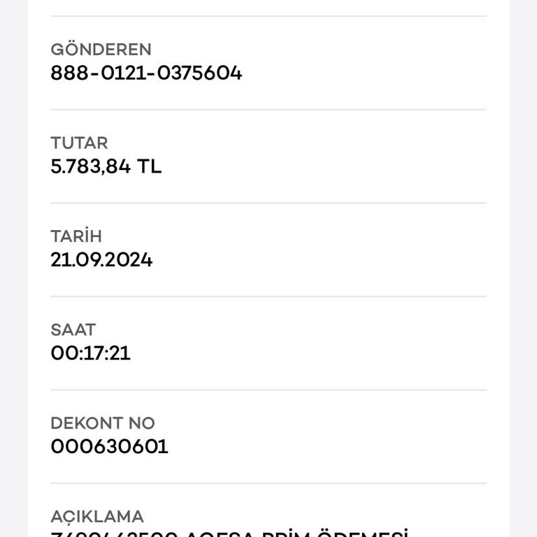 Agesa Bireysel Kredili Poliçe İlk Pirim Tahsilatı