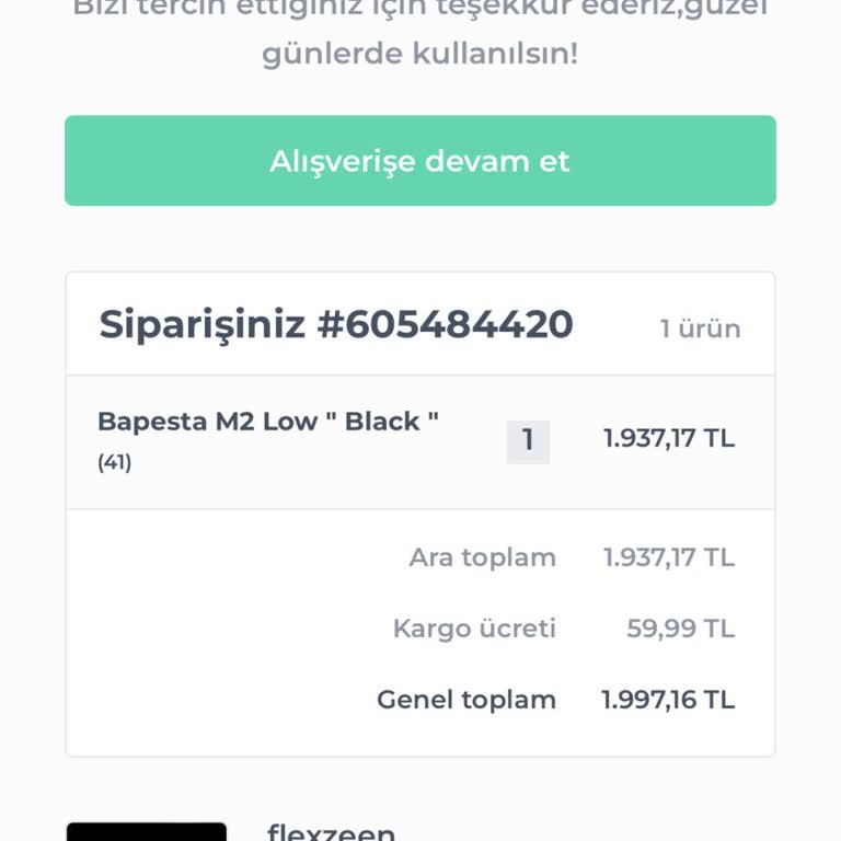 Flexzeen Firması Kargomu Göndermedi