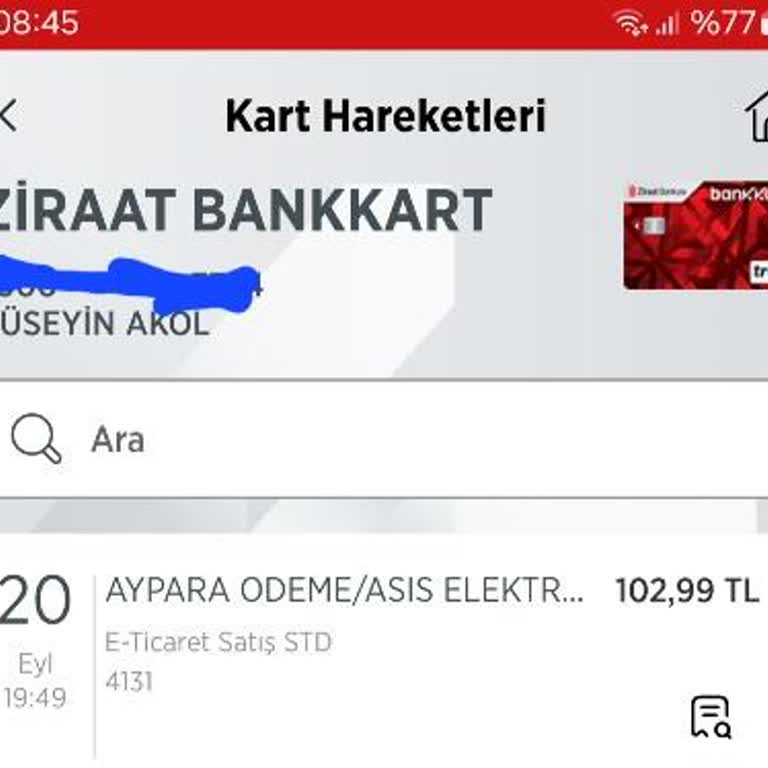Aypara Karta Yükleme Esnasında Sürekli Sorun