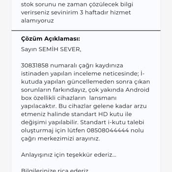 Kablo TV Kablo Net Sorumsuzluğu Israrla Teknik Desteğin Gönderilmemesi