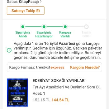 Trendyol Siparişim 5 Gündür Yolda Ve Hâlâ Teslim Edilmedi