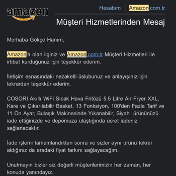 Amazon İade Ettiğim Ürünün Parasını Ödemedi