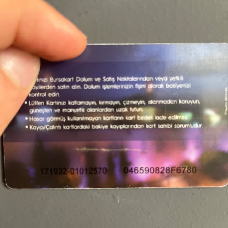 BURULAŞ Bukart Beklenen Bakiye