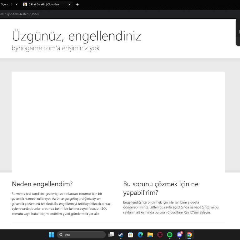 Bynogame Haksız Ban Kararıyla İlgili Şikayetim