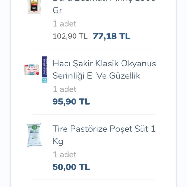 Persil Siparişin Alınırken Stok Kontrolü Yapılmaması