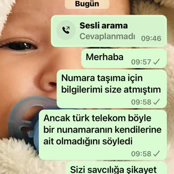 0850 560 03 52 0850 Türk Telekom Numara Taşıma Şikayet