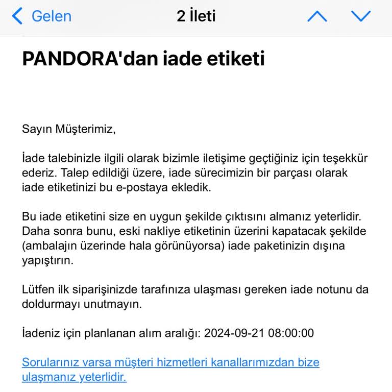 UPS Türkiye İade Sürecim