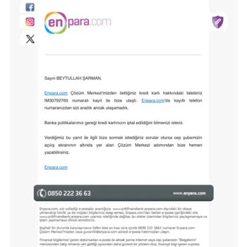 Enpara Facebook Harcama İtirazı
