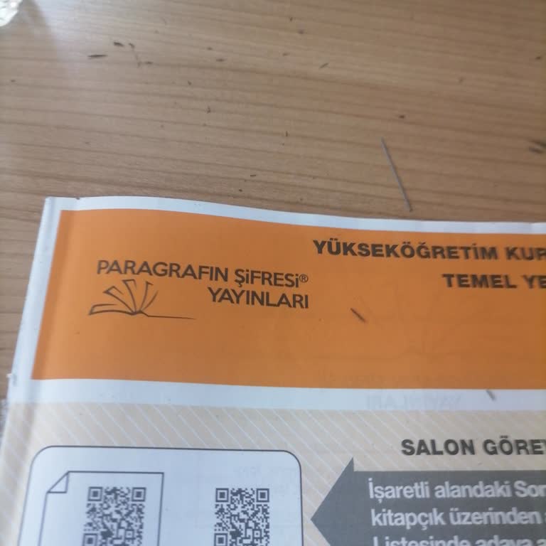 Paragrafın Şifresi Yayınları 3'lü Odak TYT Deneme