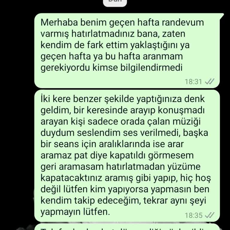 İstanbul Clinic Bağcılar Randevu Hatırlatması Yapmıyor