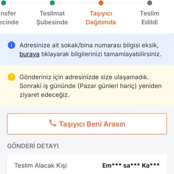Trendyol Express Pişmanlıktır Kargom Yok