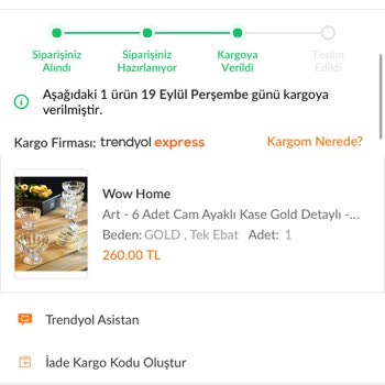 Trendyol Geç Gelen Teslimat