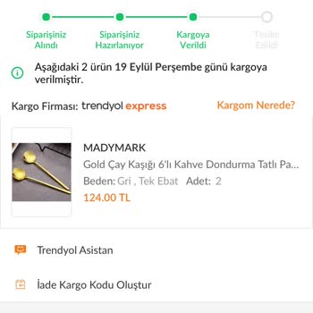 Trendyol Geç Gelen Teslimat