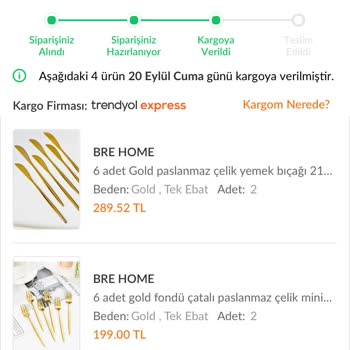 Trendyol Geç Gelen Teslimat