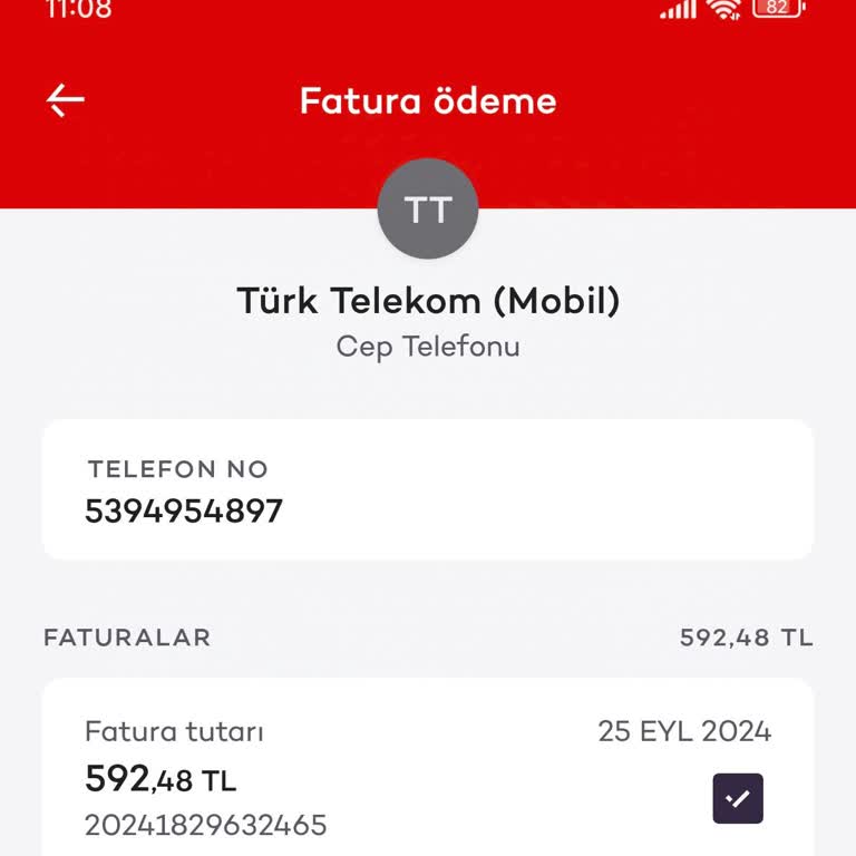 Türk Telekom Fatura Tutarı 3 Aylık Kesilmiş