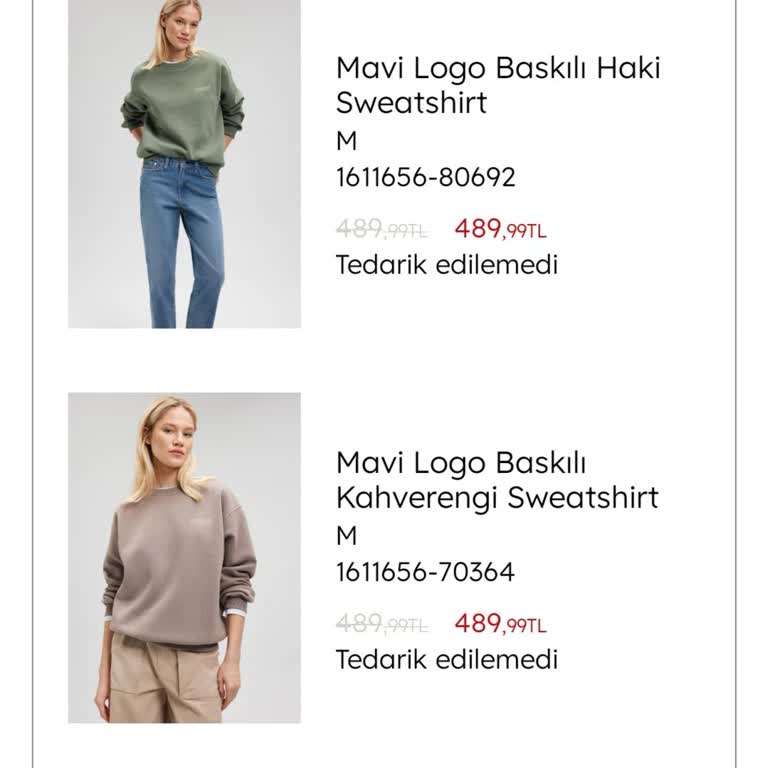 Mavi Mağazası Online Sipariş
