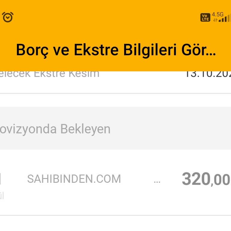 Sahibinden.com 320 TL Aldı Geri Vermiyor.
