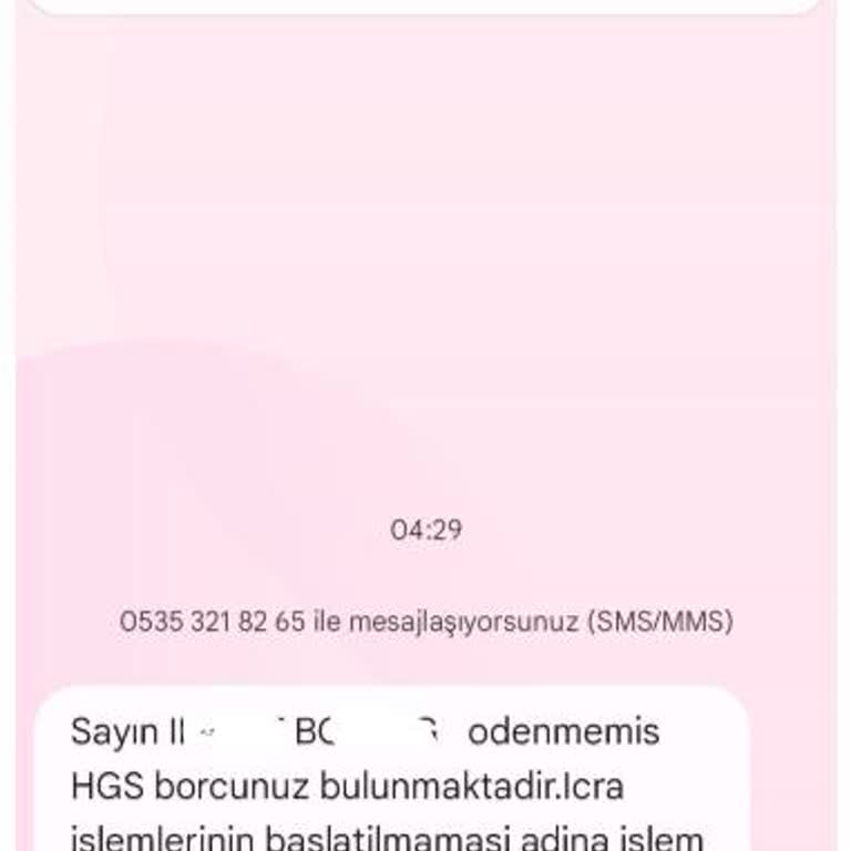 Eşime Olmayan Aracı İçin HGS Borcu