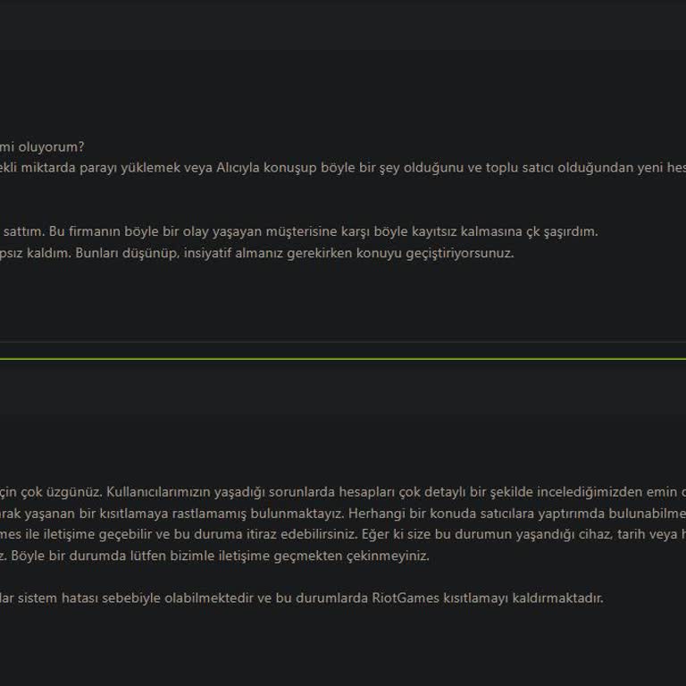 GamerMarkt Satın Alınan Ürünün İlk Saatte Banlanması Ve Destek Sorunu